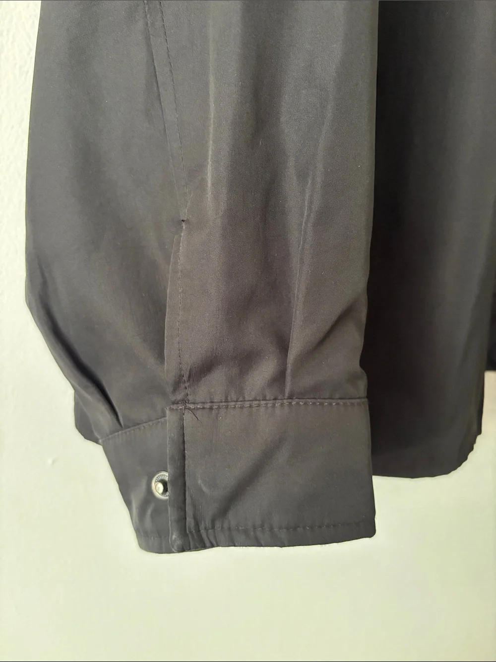 London Fog Men’s Black Lightweight Zip Up Windbreaker Jacket Large